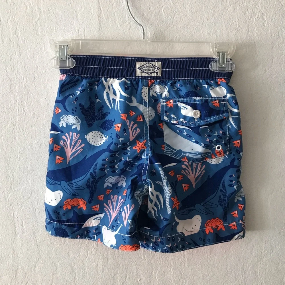 Baby Gap Ocean Life Print Swimming Trunks